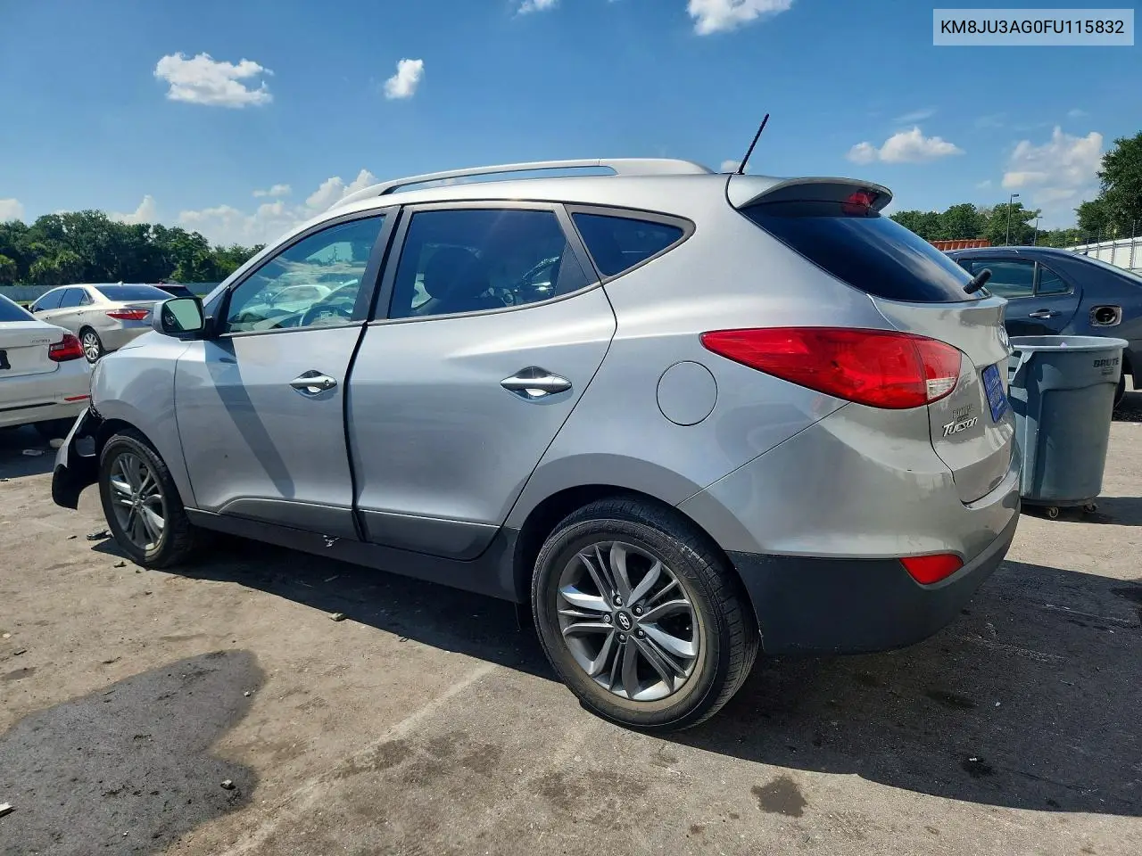 2015 Hyundai Tucson Se VIN: KM8JU3AG0FU115832 Lot: 58619296