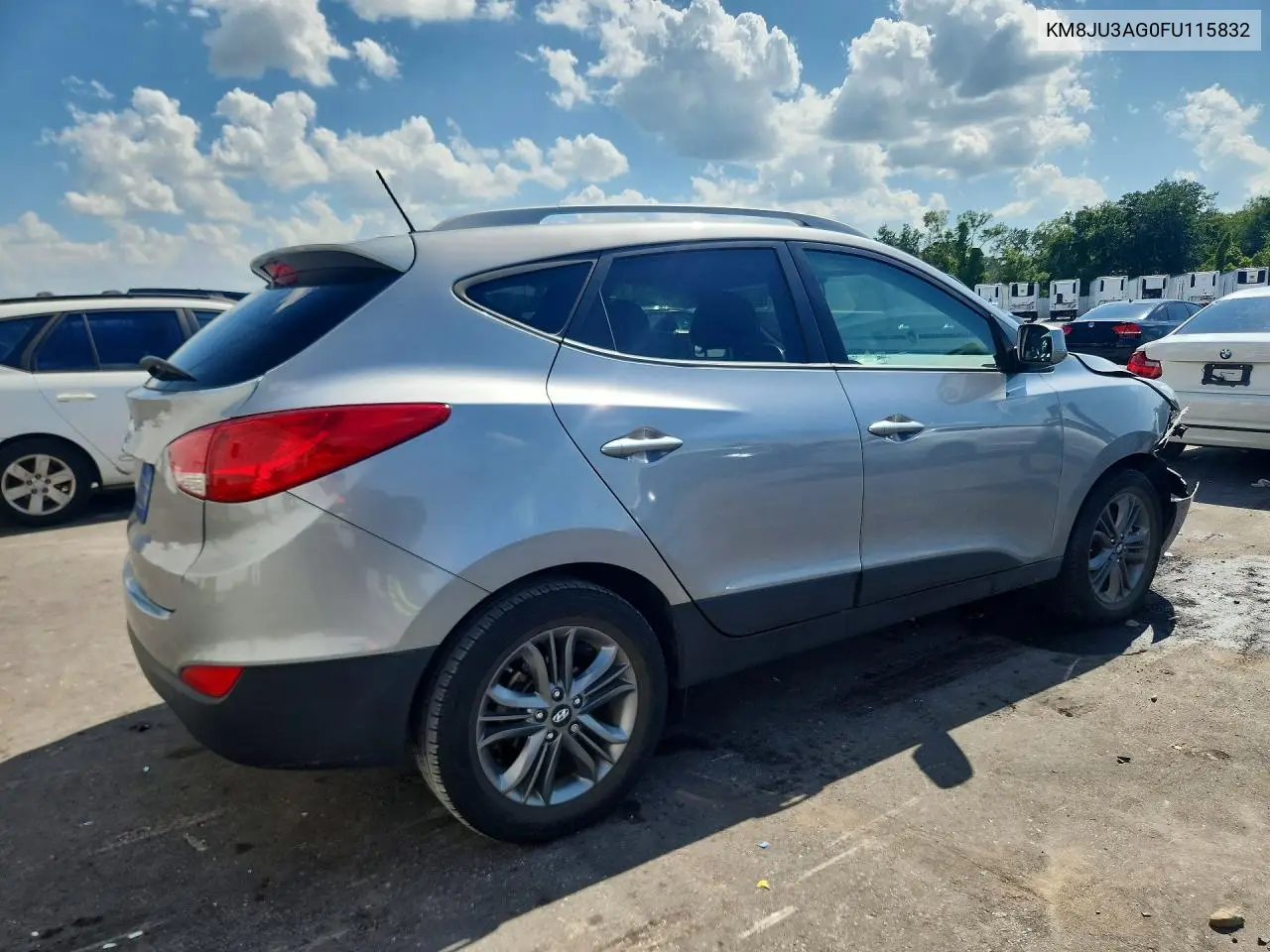 2015 Hyundai Tucson Se VIN: KM8JU3AG0FU115832 Lot: 58619296