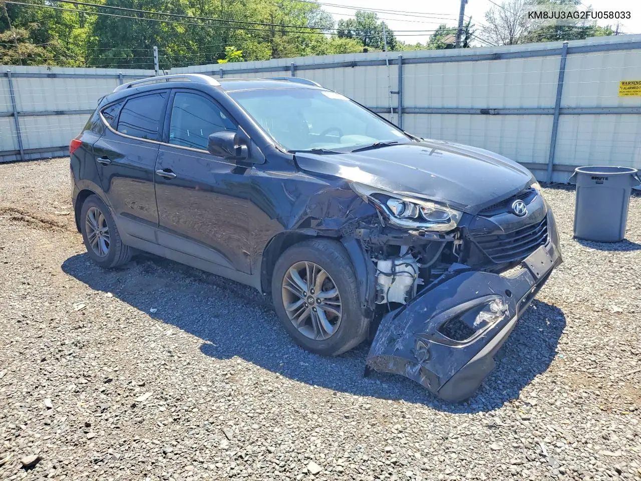 2015 Hyundai Tucson Se VIN: KM8JU3AG2FU058033 Lot: 61724686