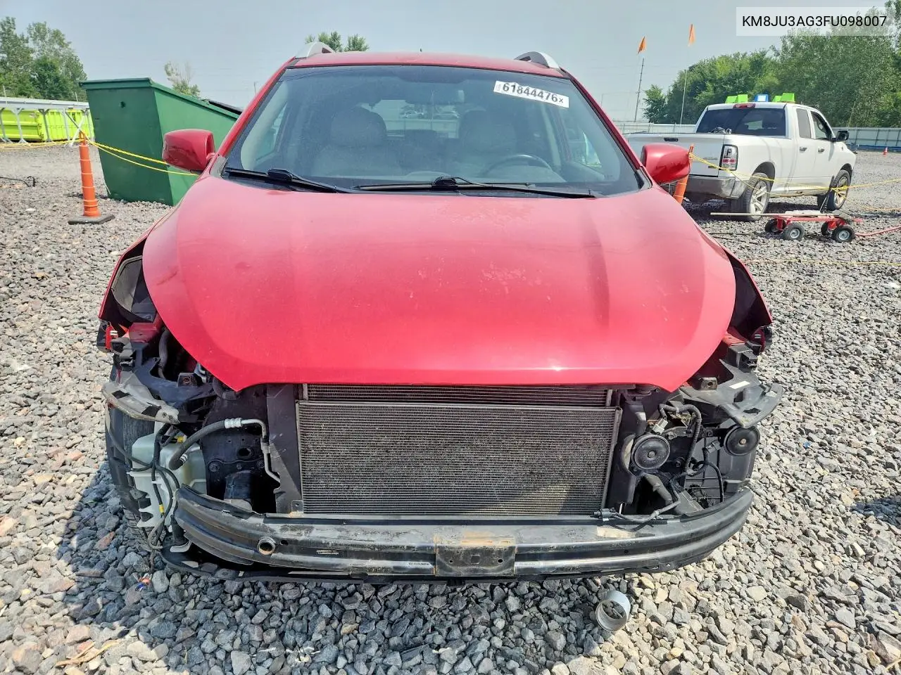 2015 Hyundai Tucson Se VIN: KM8JU3AG3FU098007 Lot: 61844476