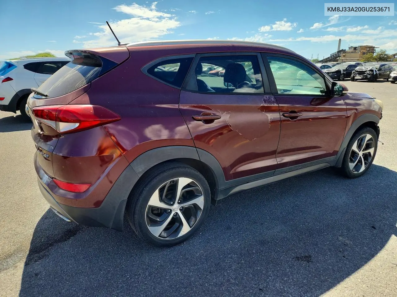 2016 Hyundai Tucson Sport VIN: KM8J33A20GU253671 Lot: 59199626