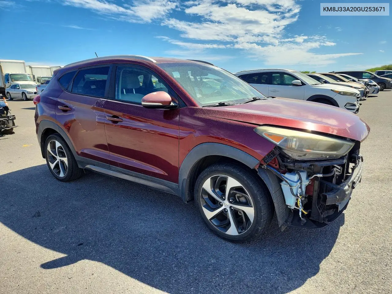 2016 Hyundai Tucson Sport VIN: KM8J33A20GU253671 Lot: 59199626