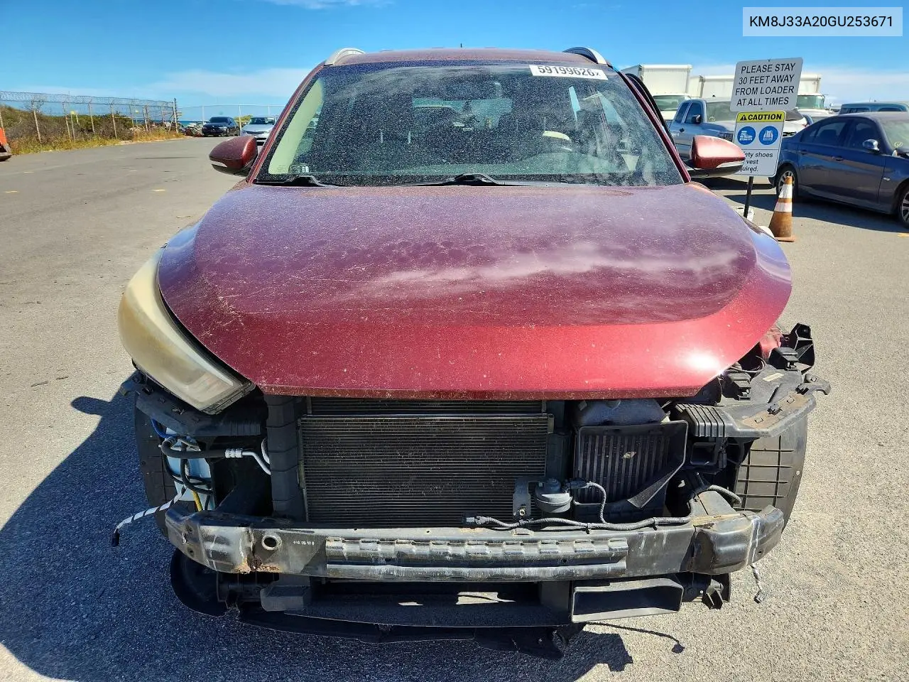 2016 Hyundai Tucson Sport VIN: KM8J33A20GU253671 Lot: 59199626