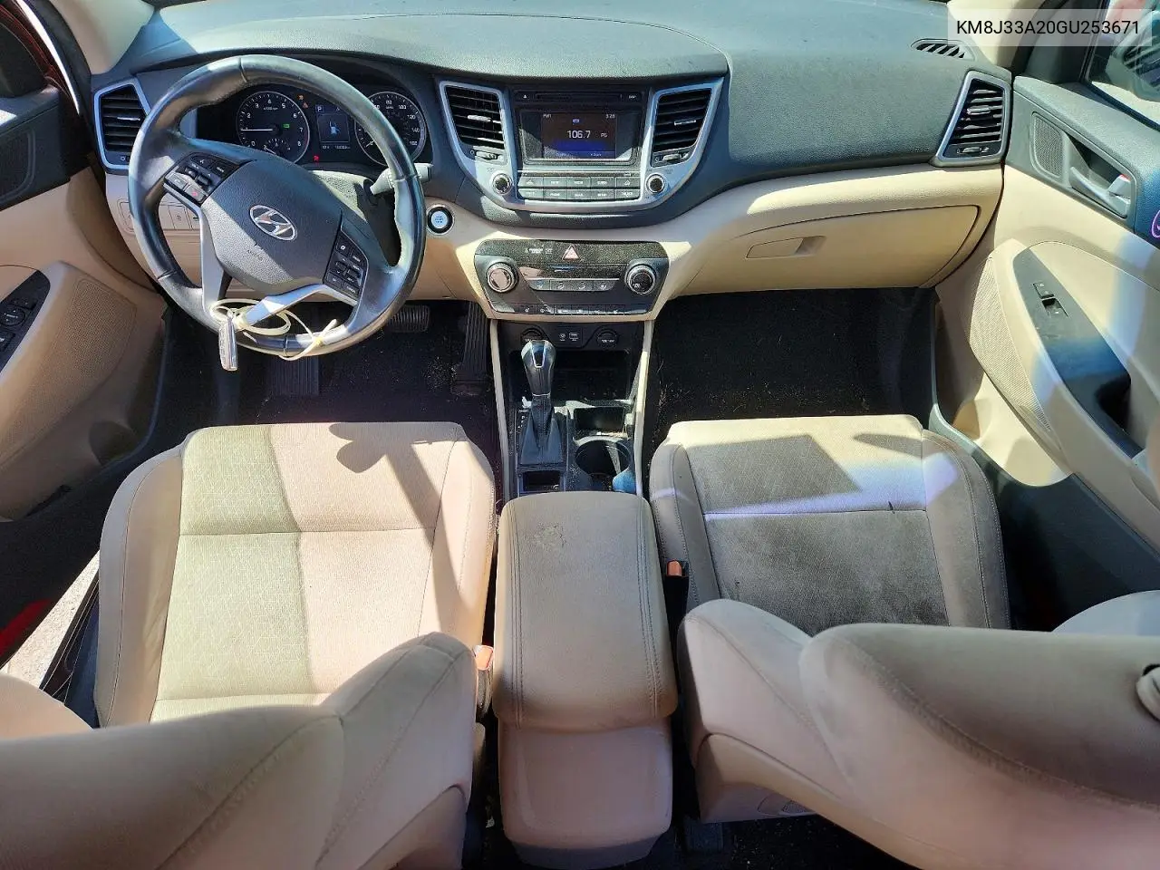2016 Hyundai Tucson Sport VIN: KM8J33A20GU253671 Lot: 59199626