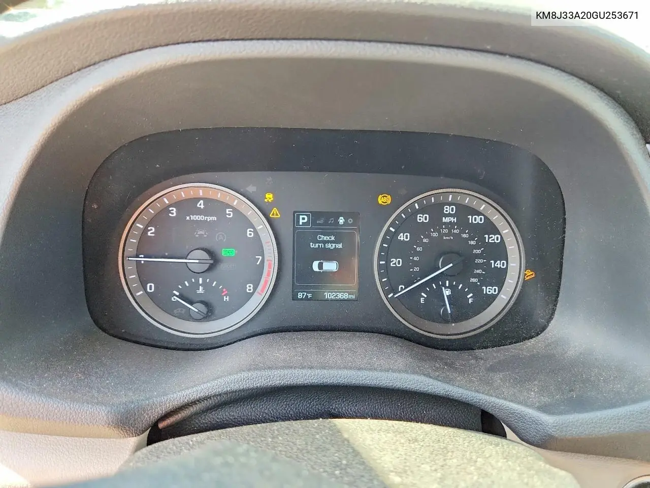 2016 Hyundai Tucson Sport VIN: KM8J33A20GU253671 Lot: 59199626