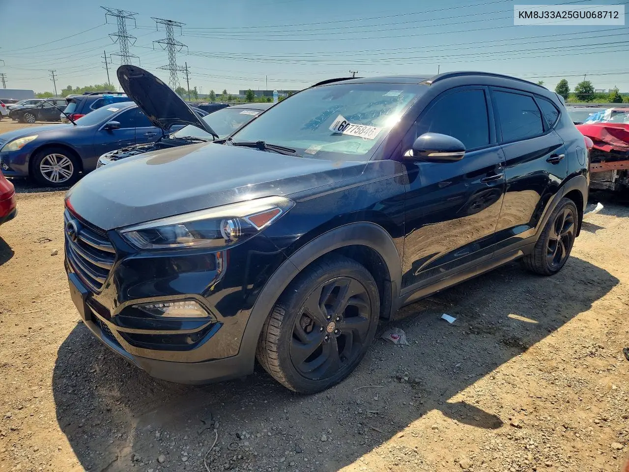2016 Hyundai Tucson Limited VIN: KM8J33A25GU068712 Lot: 60775846