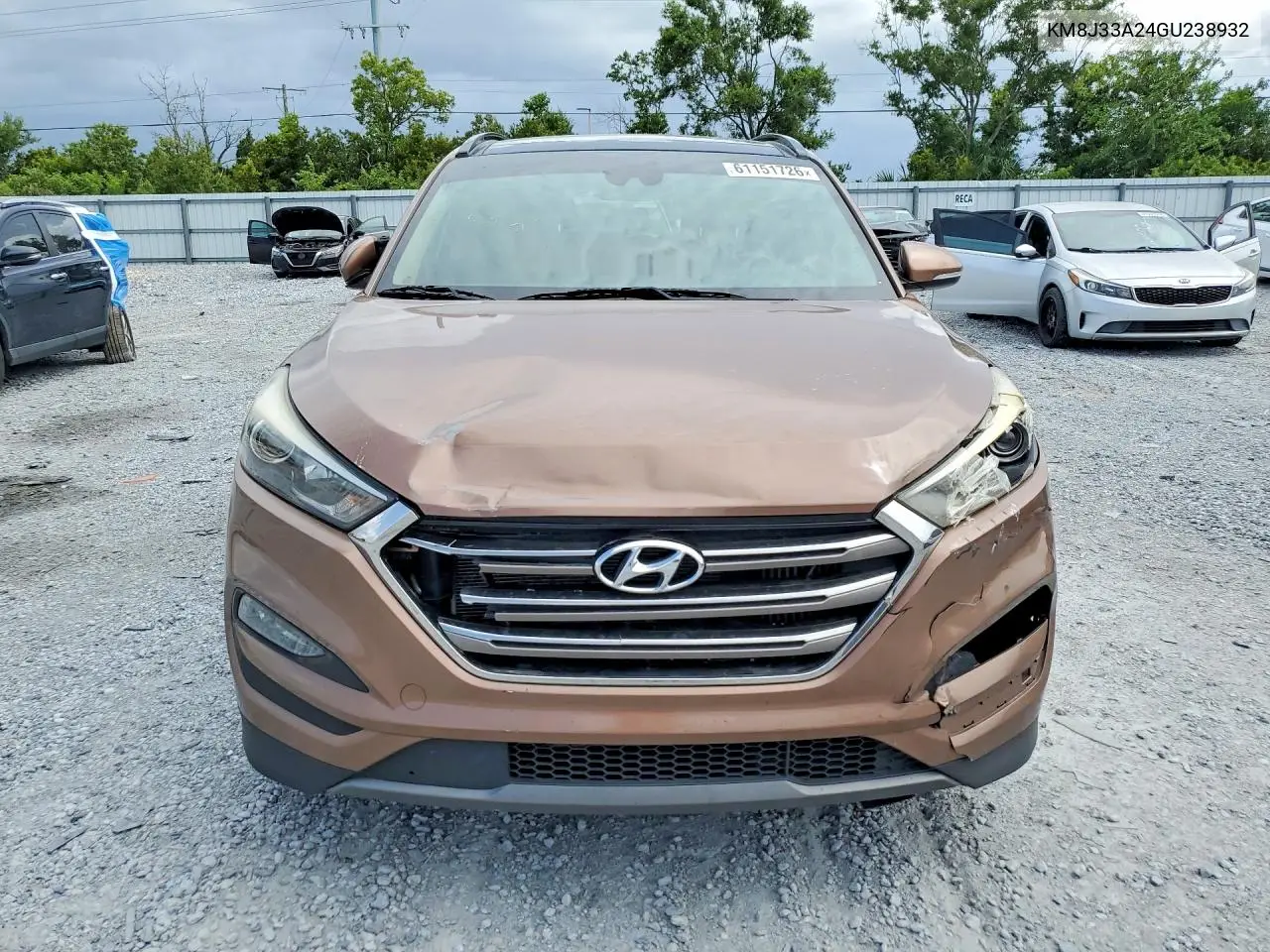 2016 Hyundai Tucson Limited VIN: KM8J33A24GU238932 Lot: 61151726