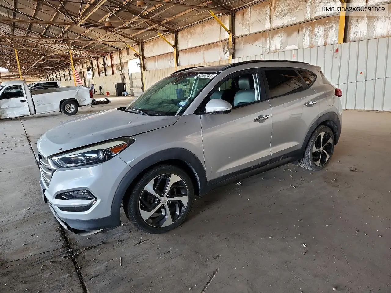 2016 Hyundai Tucson Limited VIN: KM8J33A2XGU091869 Lot: 61504246