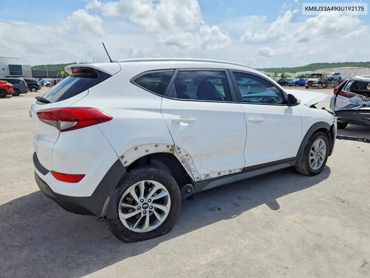 2016 Hyundai Tucson Se VIN: KM8J33A49GU192175 Lot: 61512856