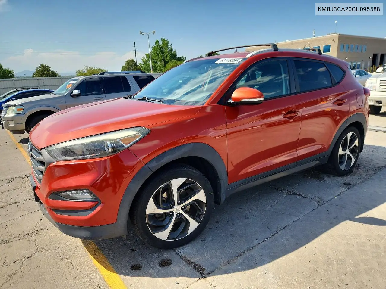 2016 Hyundai Tucson Sport VIN: KM8J3CA20GU095588 Lot: 61758956