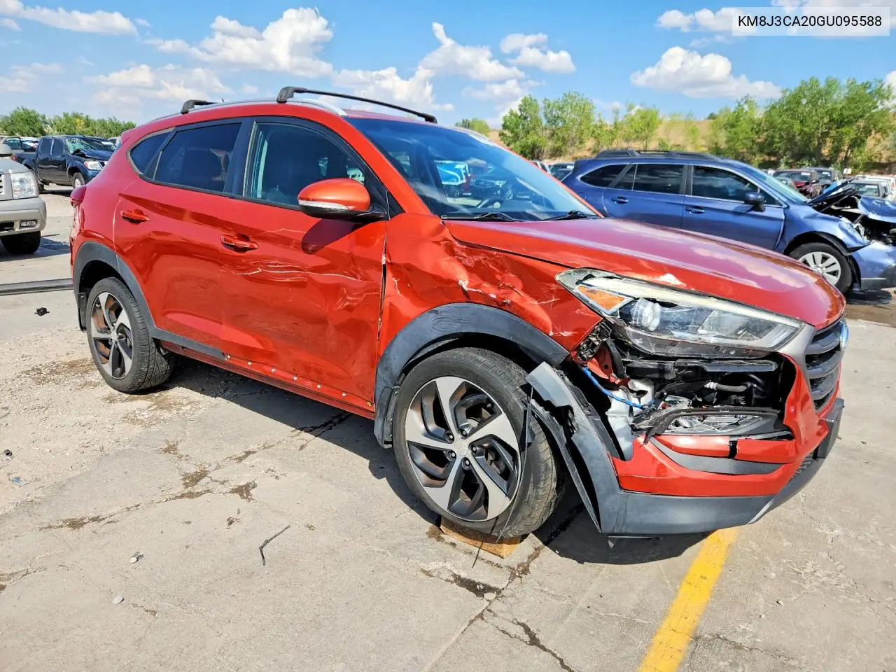 2016 Hyundai Tucson Sport VIN: KM8J3CA20GU095588 Lot: 61758956