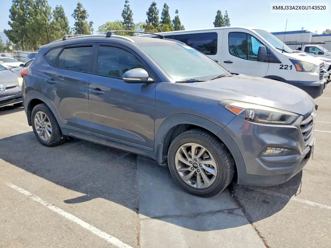 2016 Hyundai Tucson Eco VIN: KM8J33A2XGU143520 Lot: 61822766