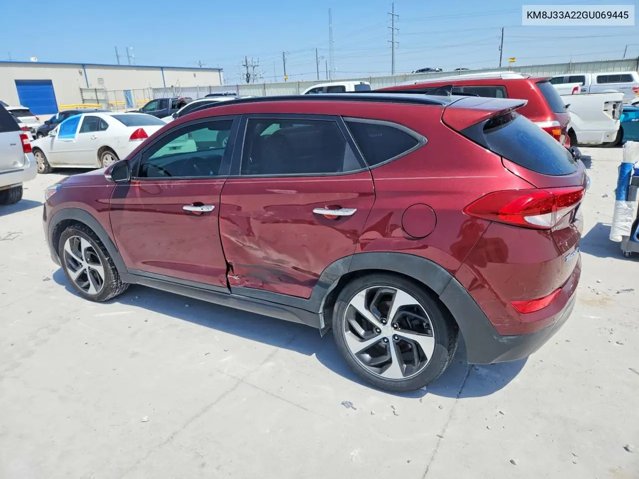 2016 Hyundai Tucson Limited VIN: KM8J33A22GU069445 Lot: 61915666