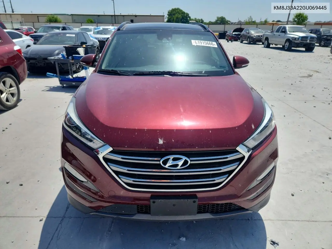 2016 Hyundai Tucson Limited VIN: KM8J33A22GU069445 Lot: 61915666