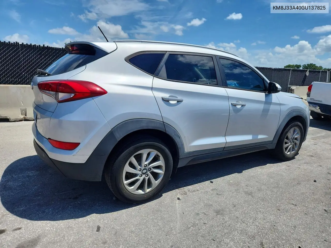 2016 Hyundai Tucson Se VIN: KM8J33A40GU137825 Lot: 62143346