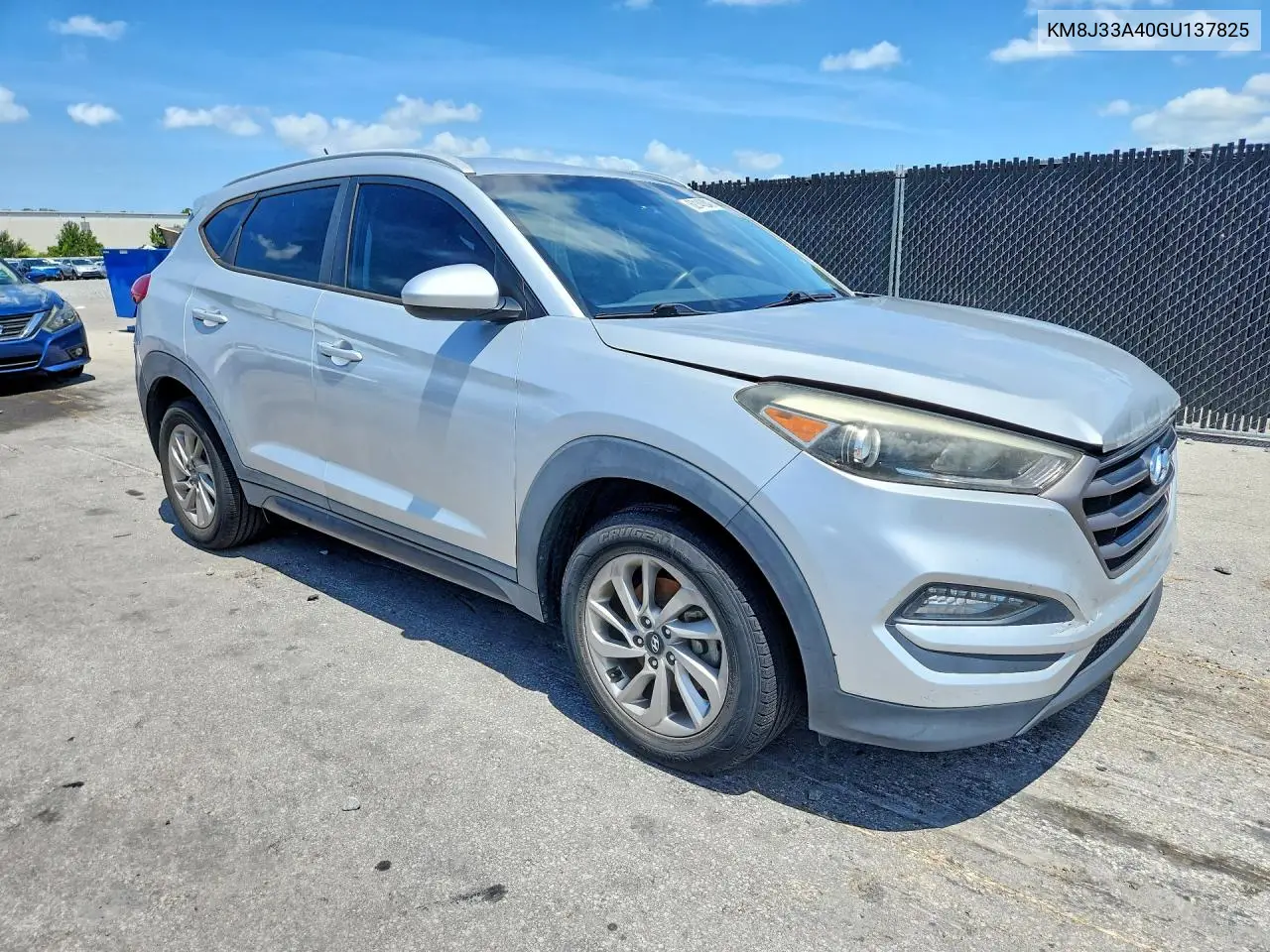 2016 Hyundai Tucson Se VIN: KM8J33A40GU137825 Lot: 62143346