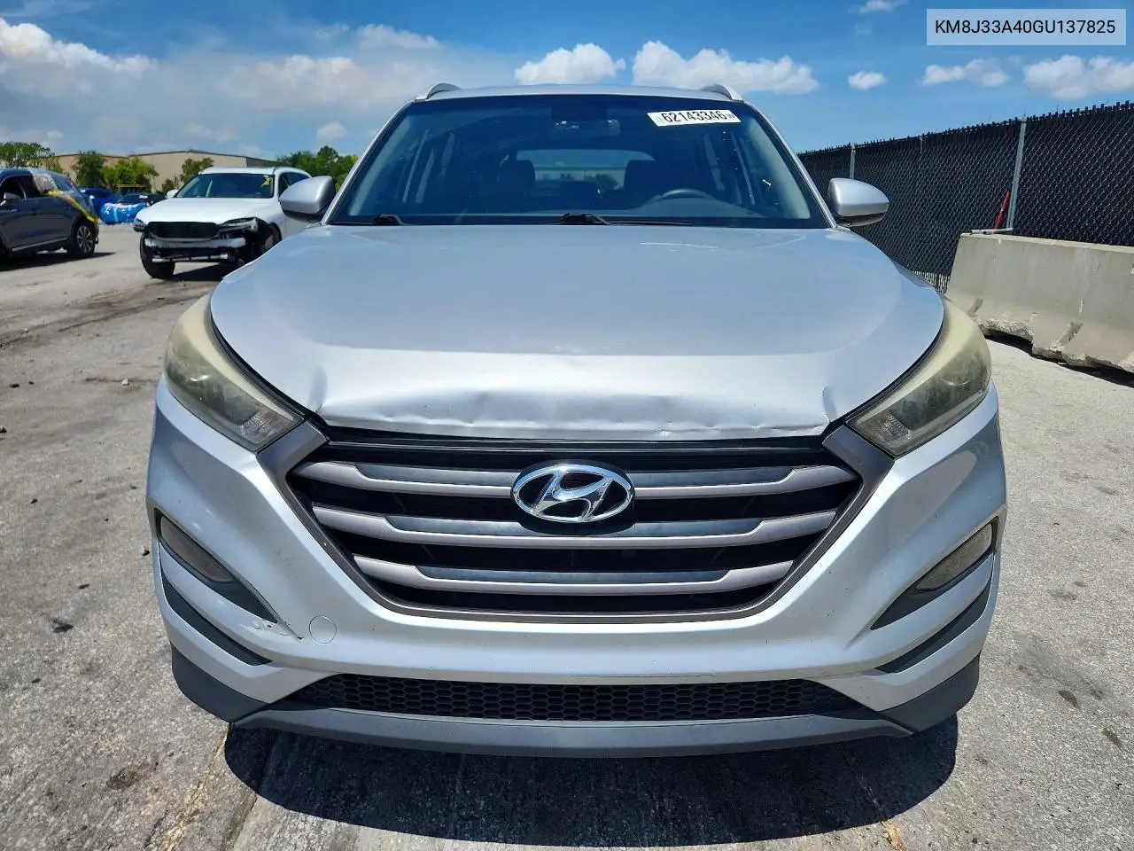 2016 Hyundai Tucson Se VIN: KM8J33A40GU137825 Lot: 62143346