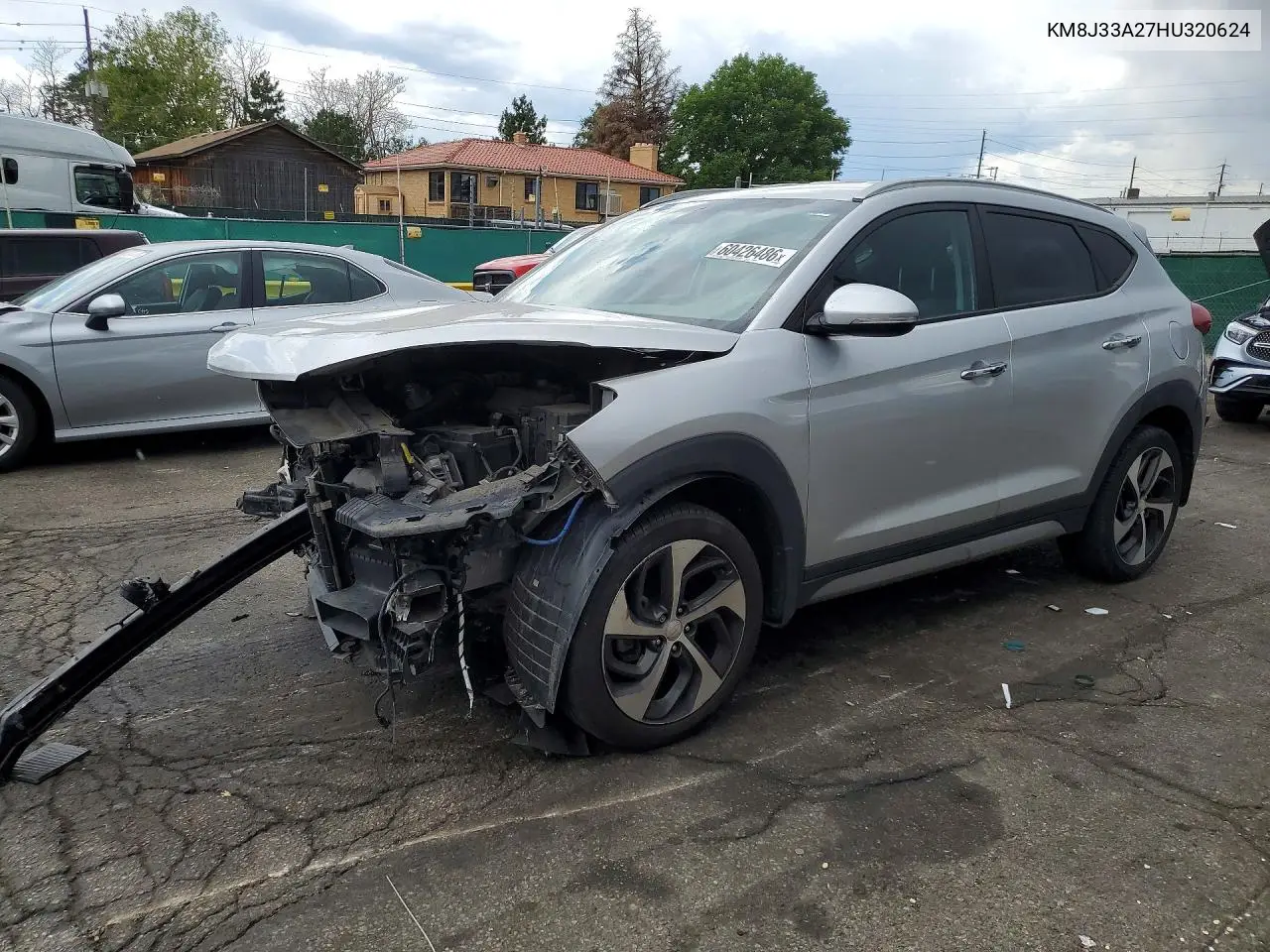 2017 Hyundai Tucson Limited VIN: KM8J33A27HU320624 Lot: 60426486