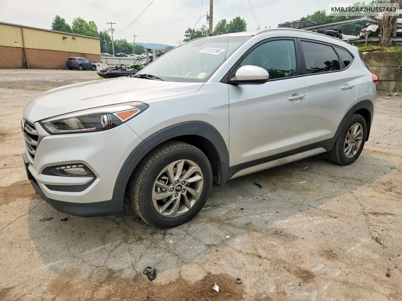 2017 Hyundai Tucson Se VIN: KM8J3CA42HU557443 Lot: 61101296
