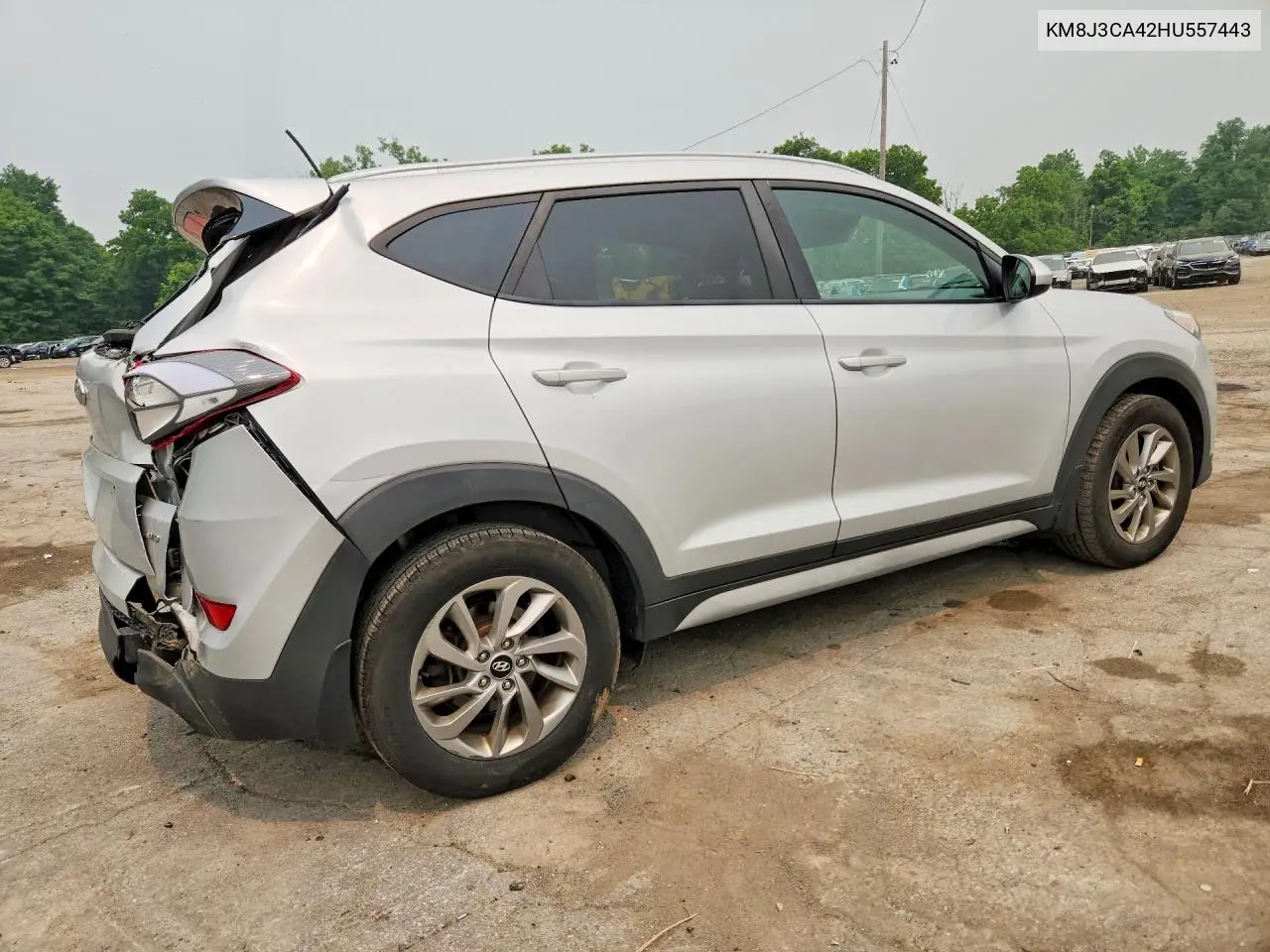 2017 Hyundai Tucson Se VIN: KM8J3CA42HU557443 Lot: 61101296
