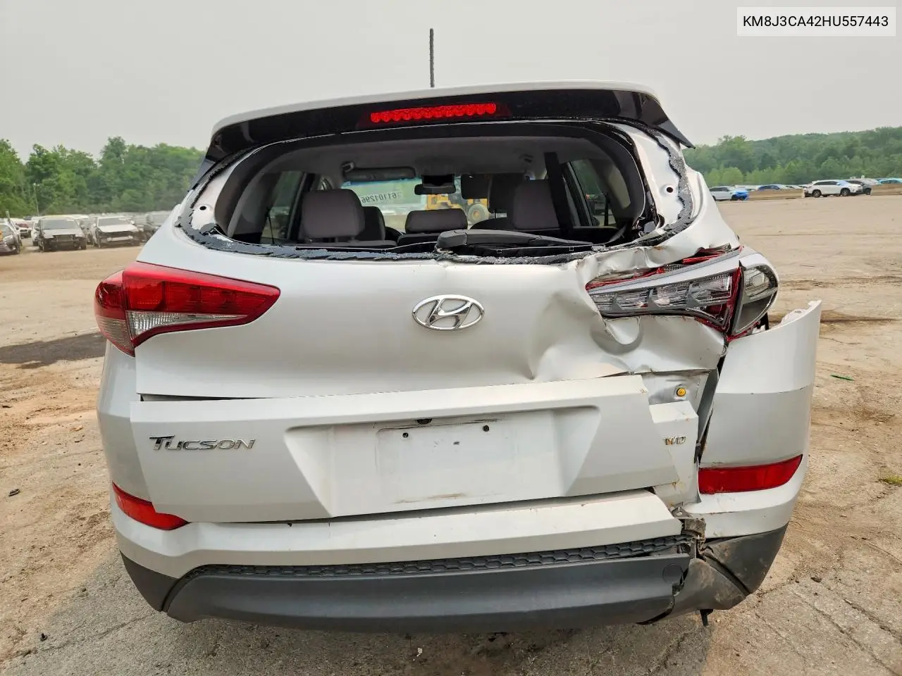 2017 Hyundai Tucson Se VIN: KM8J3CA42HU557443 Lot: 61101296