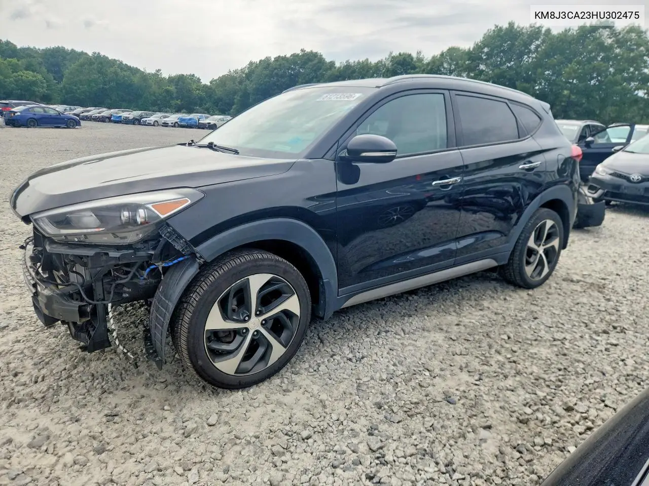 2017 Hyundai Tucson Limited VIN: KM8J3CA23HU302475 Lot: 61213596