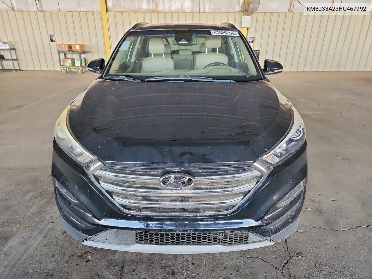 2017 Hyundai Tucson Limited VIN: KM8J33A23HU467992 Lot: 61505506