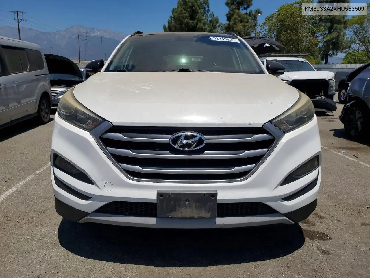 2017 Hyundai Tucson Night VIN: KM8J33A2XHU553509 Lot: 62049996
