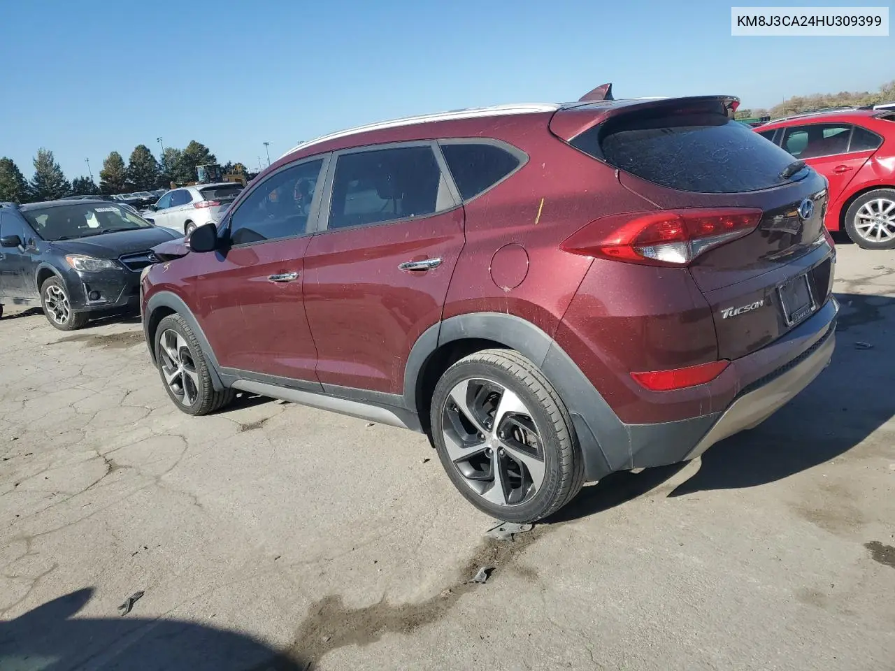 KM8J3CA24HU309399 2017 Hyundai Tucson Limited