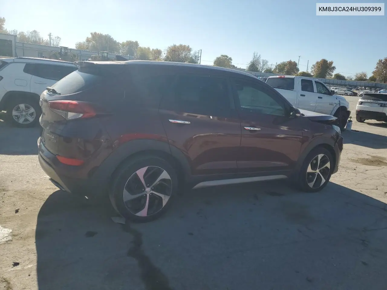 KM8J3CA24HU309399 2017 Hyundai Tucson Limited