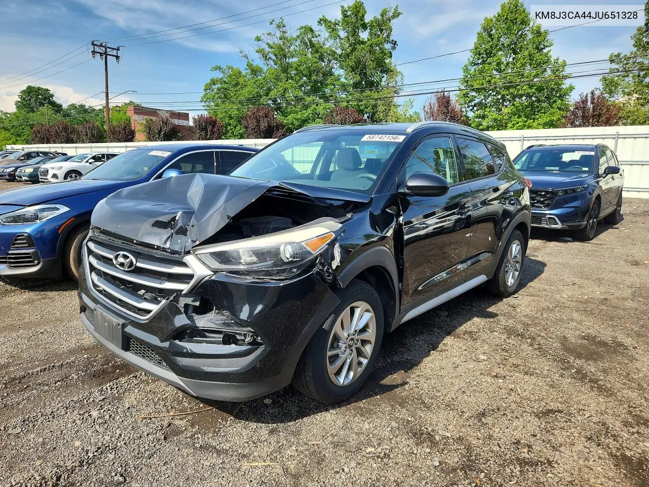 2018 Hyundai Tucson Sel VIN: KM8J3CA44JU651328 Lot: 58742156