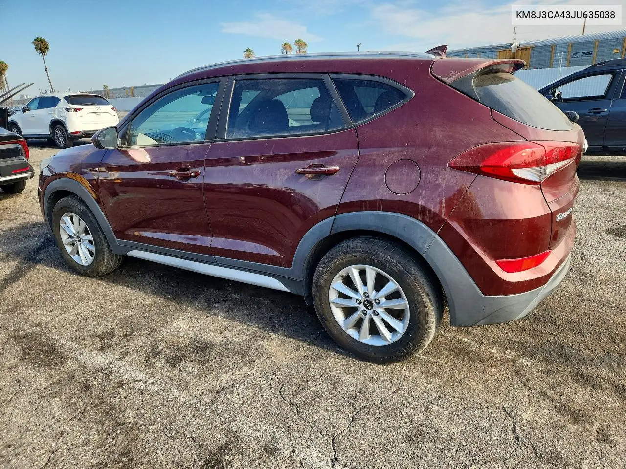 2018 Hyundai Tucson Sel VIN: KM8J3CA43JU635038 Lot: 61622556