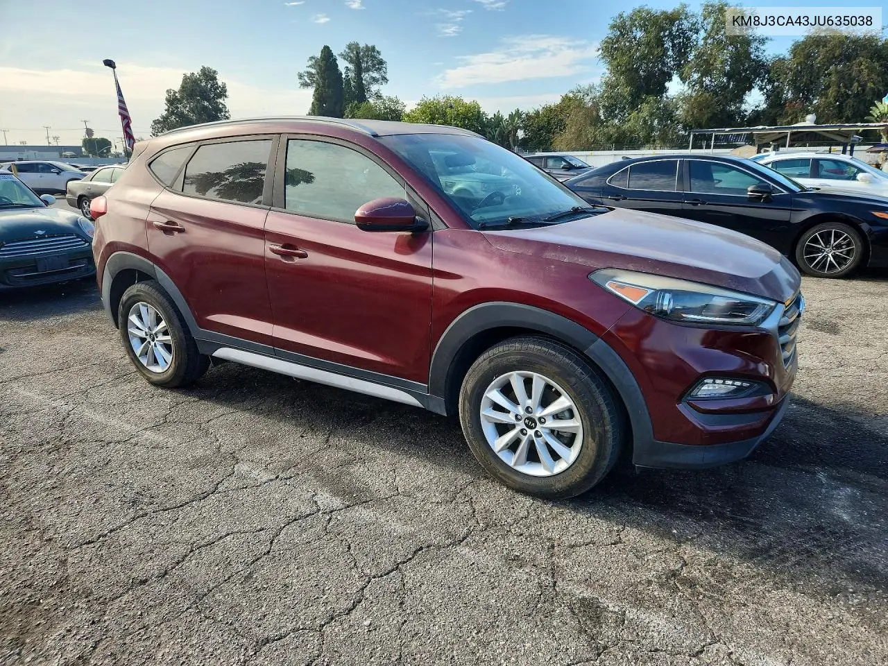 2018 Hyundai Tucson Sel VIN: KM8J3CA43JU635038 Lot: 61622556