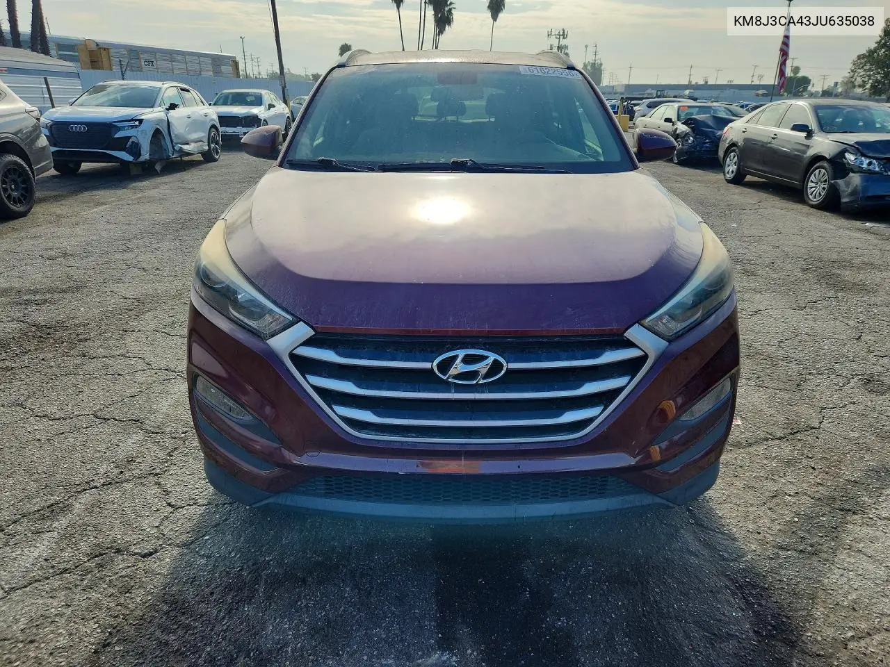 2018 Hyundai Tucson Sel VIN: KM8J3CA43JU635038 Lot: 61622556