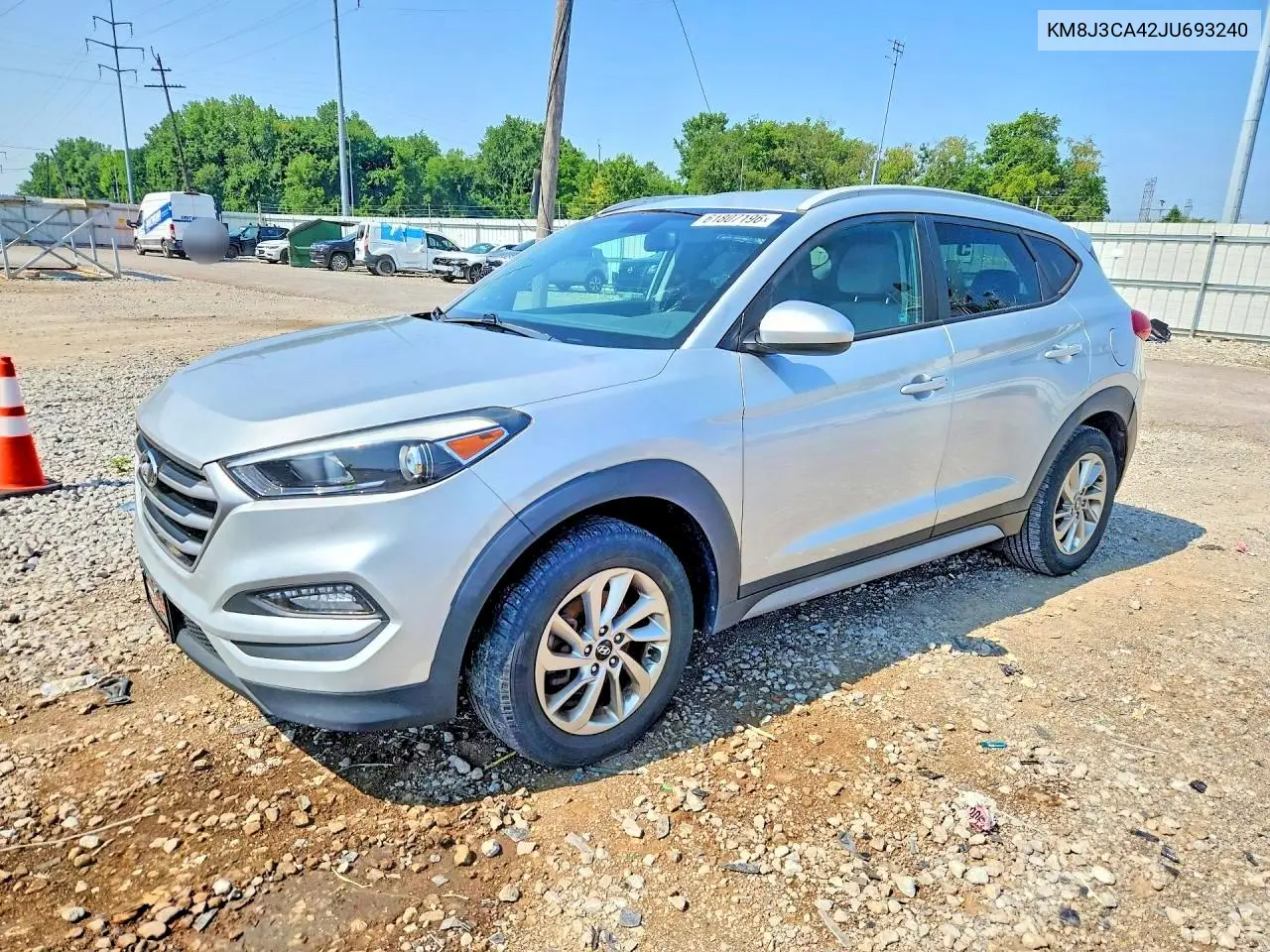 2018 Hyundai Tucson Sel VIN: KM8J3CA42JU693240 Lot: 61807196