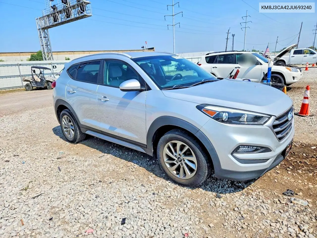 2018 Hyundai Tucson Sel VIN: KM8J3CA42JU693240 Lot: 61807196