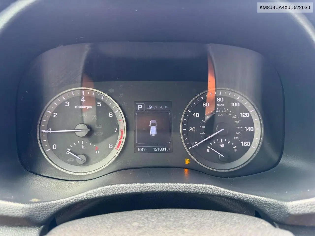 2018 Hyundai Tucson Sel VIN: KM8J3CA4XJU622030 Lot: 62402076