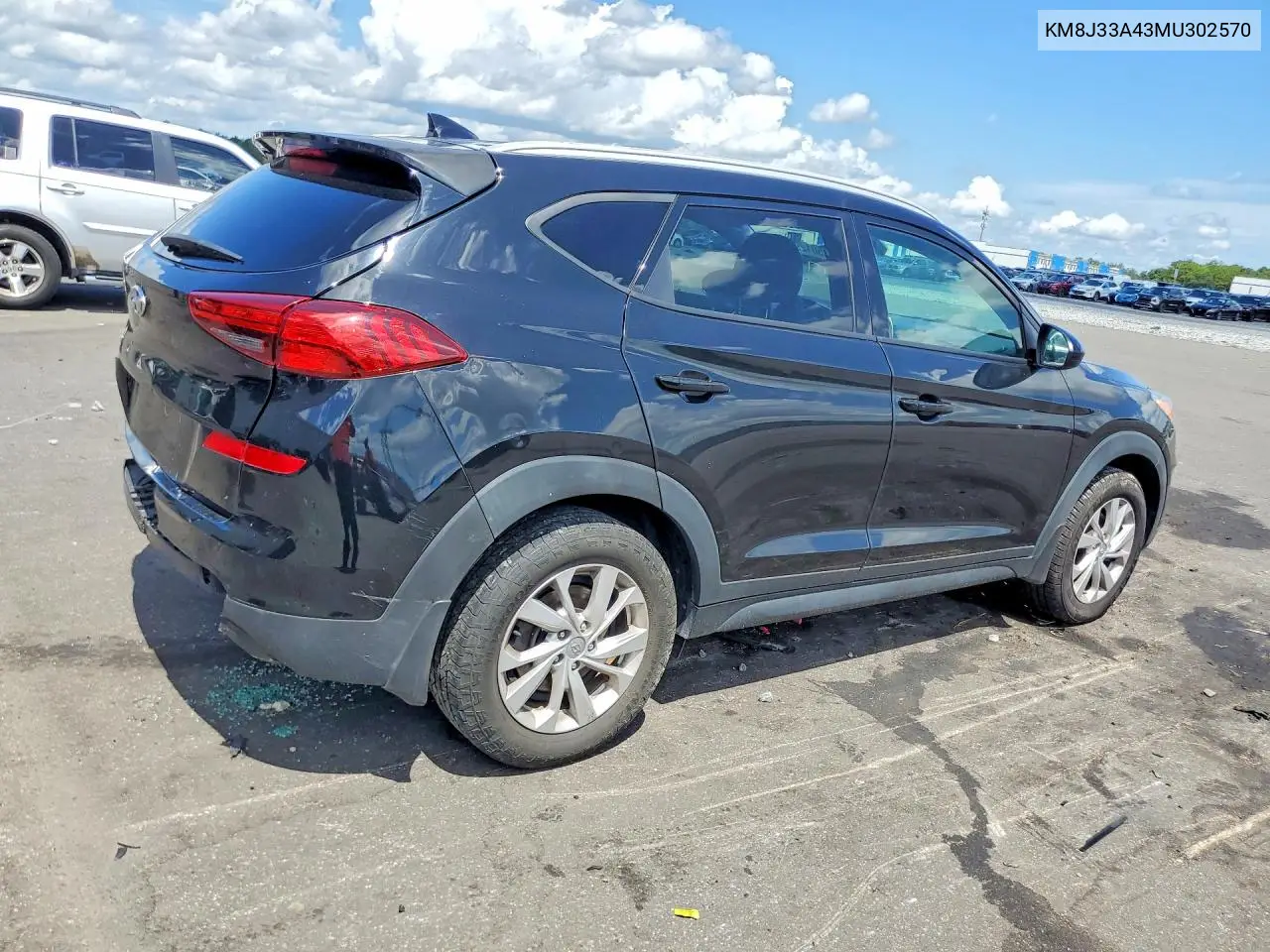 2021 Hyundai Tucson Value VIN: KM8J33A43MU302570 Lot: 61501296