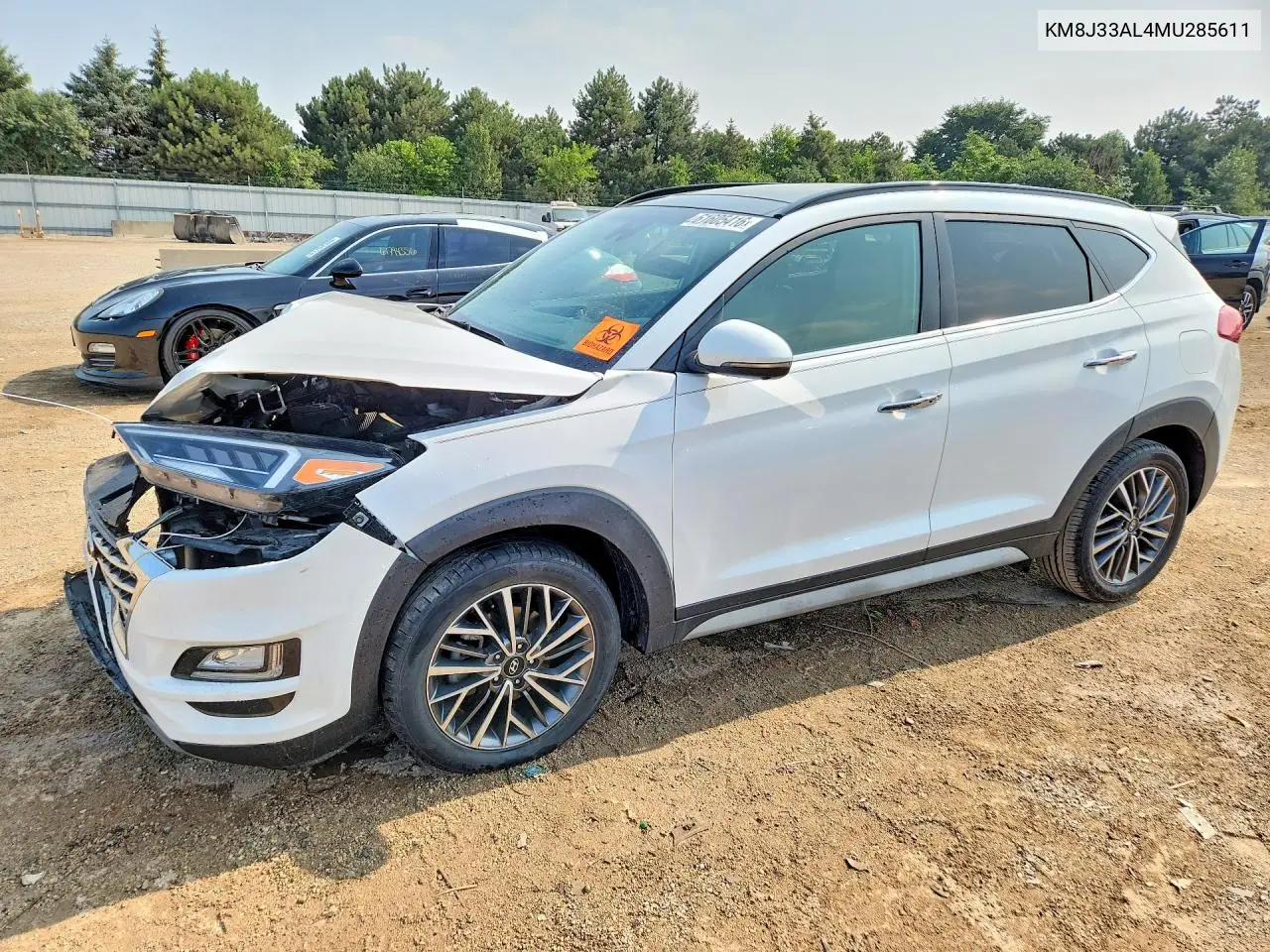 2021 Hyundai Tucson Ultimate VIN: KM8J33AL4MU285611 Lot: 61605416