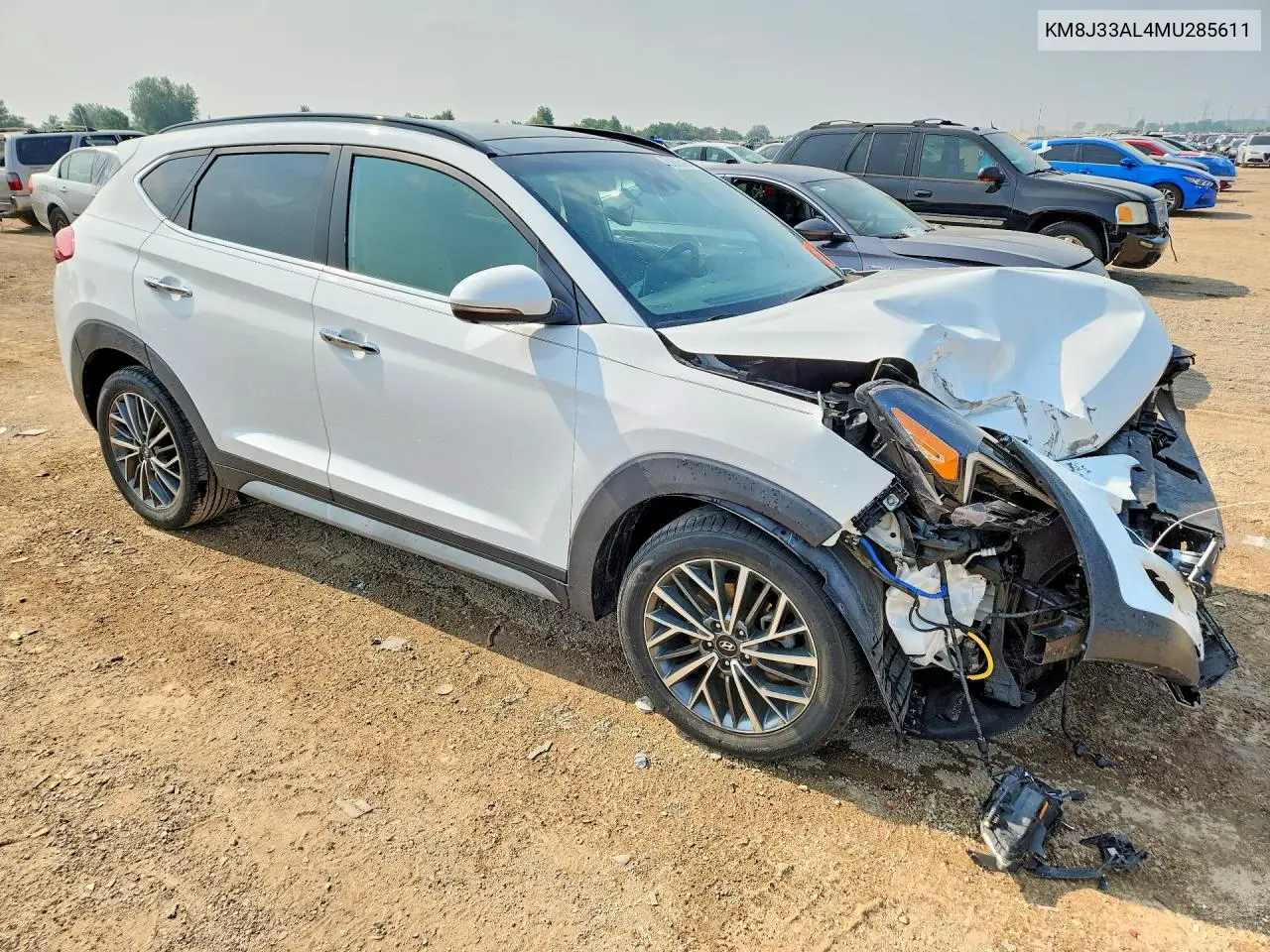 2021 Hyundai Tucson Ultimate VIN: KM8J33AL4MU285611 Lot: 61605416