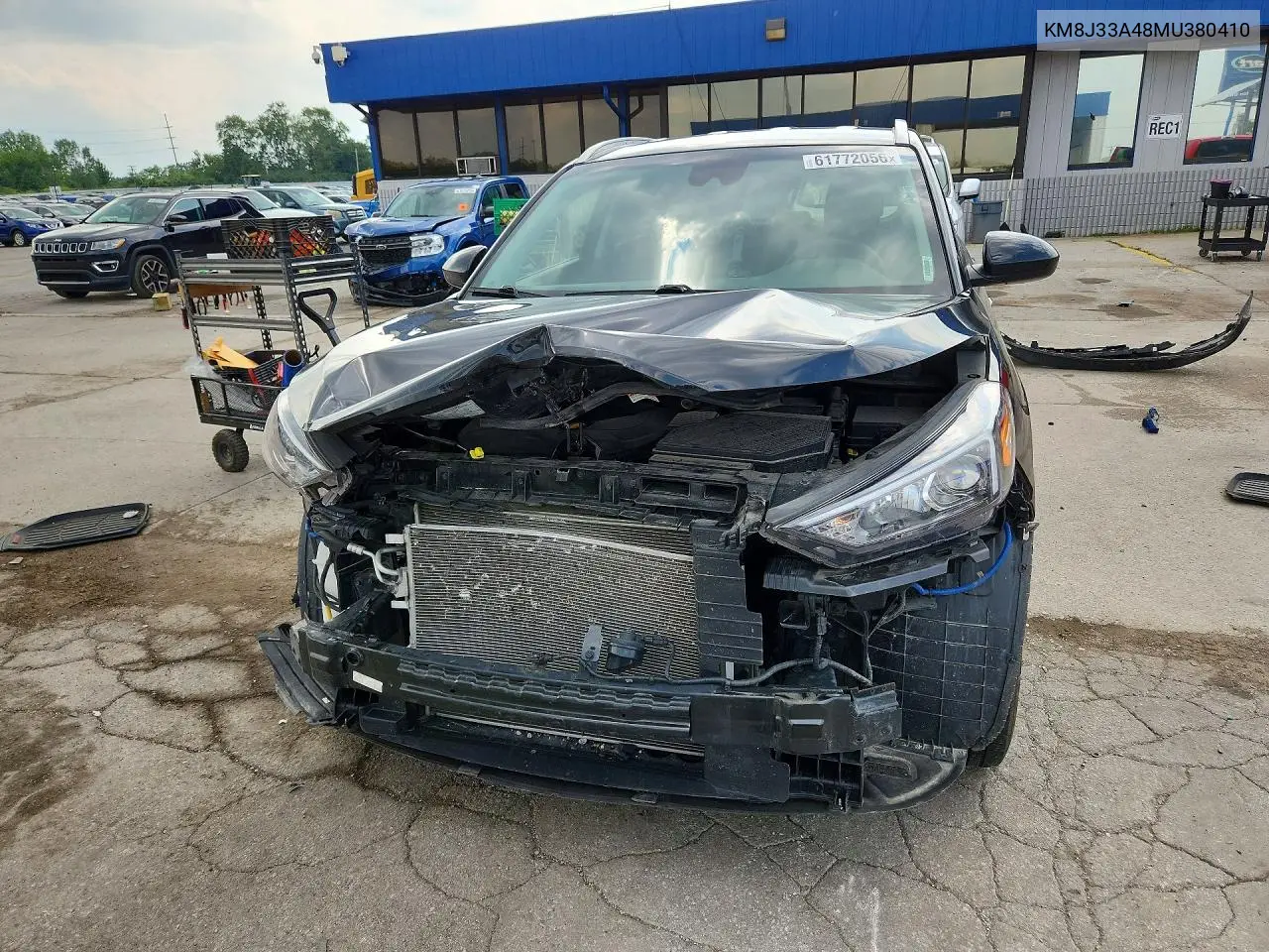 2021 Hyundai Tucson Value VIN: KM8J33A48MU380410 Lot: 61772056