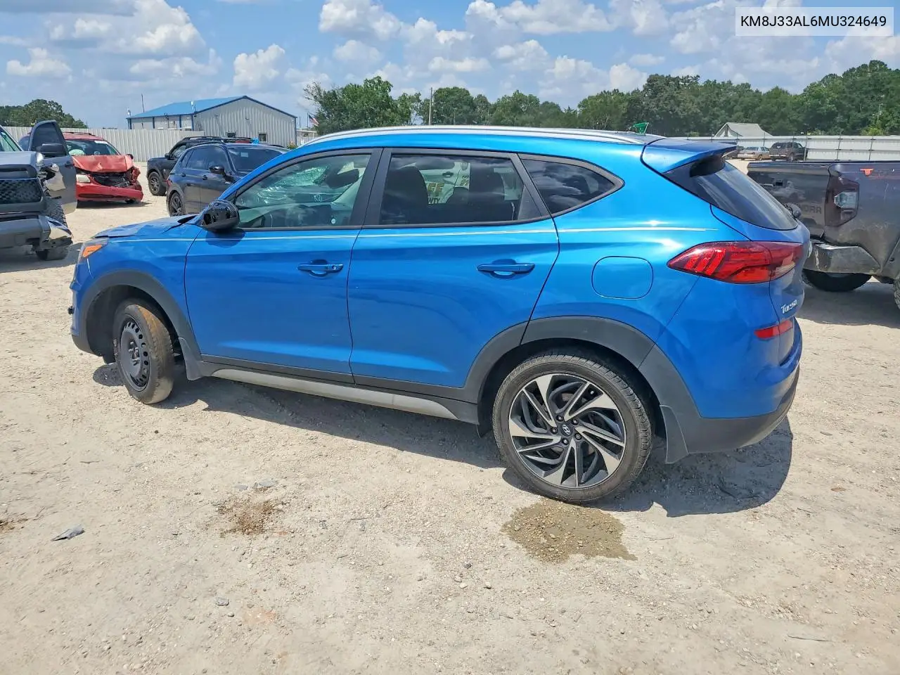 2021 Hyundai Tucson Sport VIN: KM8J33AL6MU324649 Lot: 85458395