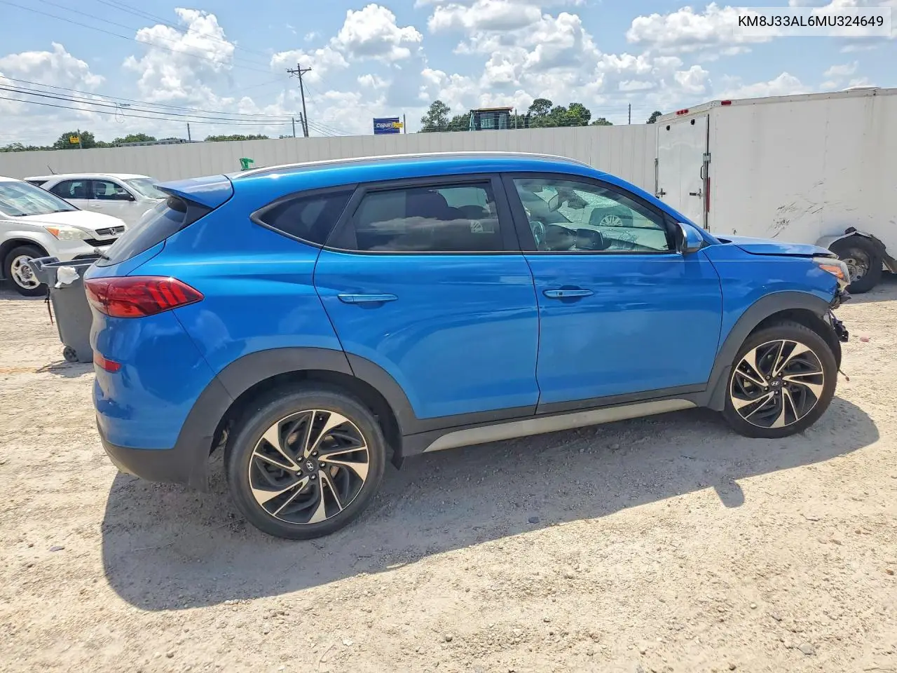 2021 Hyundai Tucson Sport VIN: KM8J33AL6MU324649 Lot: 85458395