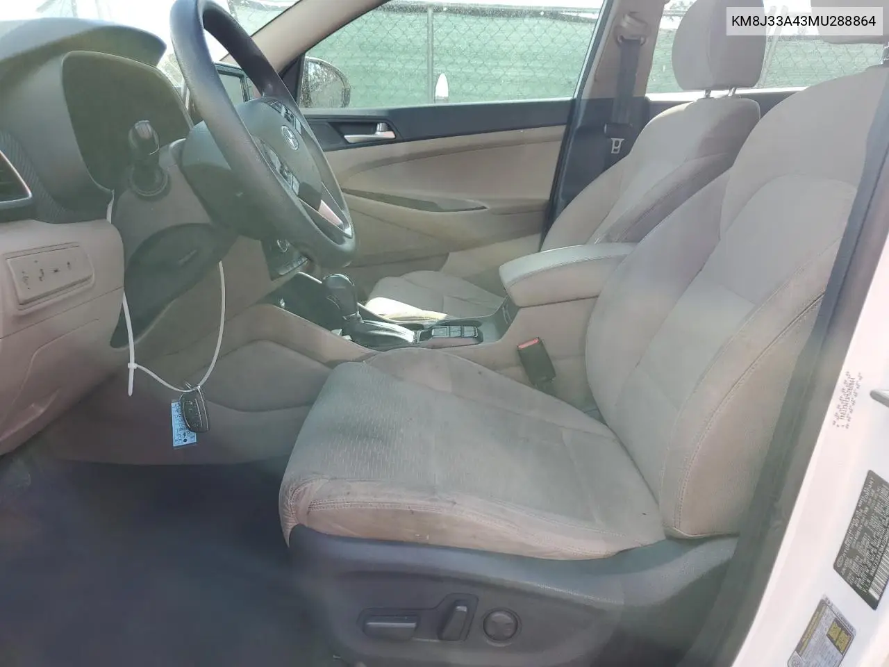 KM8J33A43MU288864 2021 Hyundai Tucson Limited