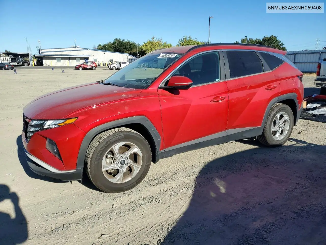 2022 Hyundai Tucson Sel VIN: 5NMJB3AEXNH069408 Lot: 60518856