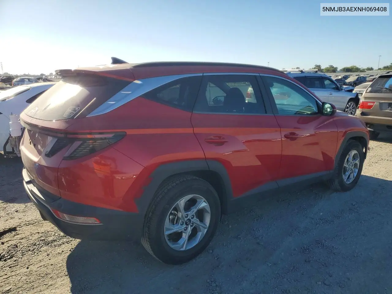 2022 Hyundai Tucson Sel VIN: 5NMJB3AEXNH069408 Lot: 60518856