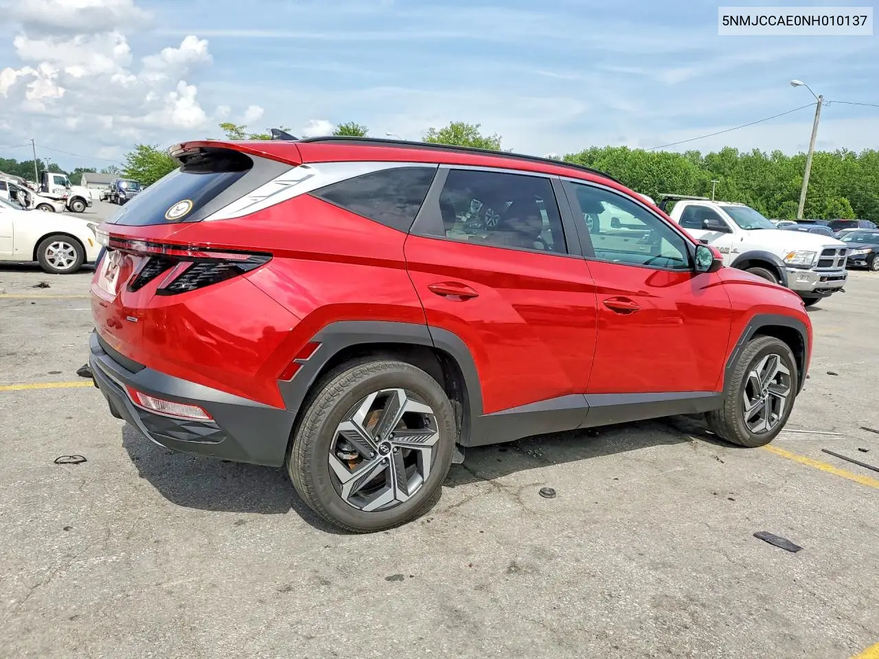 2022 Hyundai Tucson Sel VIN: 5NMJCCAE0NH010137 Lot: 61102146