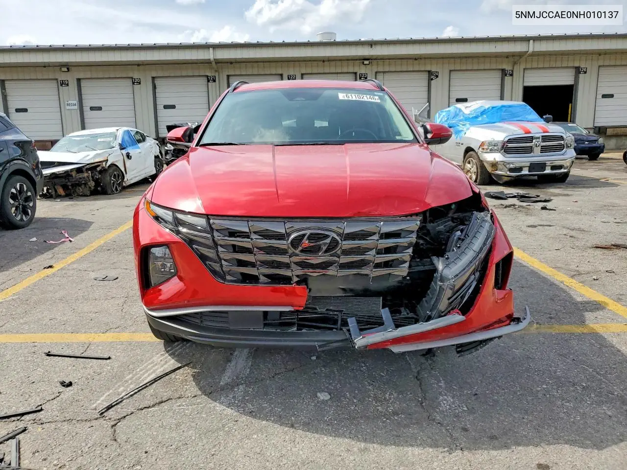 2022 Hyundai Tucson Sel VIN: 5NMJCCAE0NH010137 Lot: 61102146