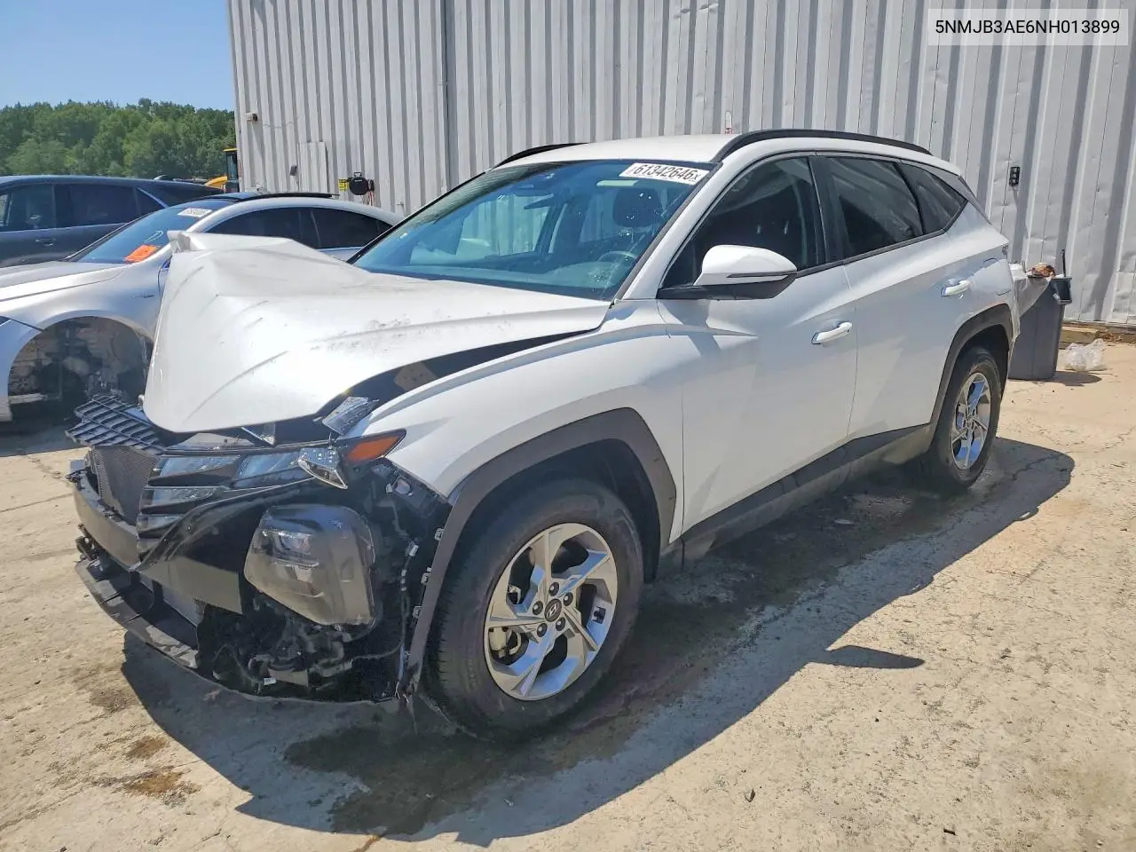 2022 Hyundai Tucson Sel VIN: 5NMJB3AE6NH013899 Lot: 61342646