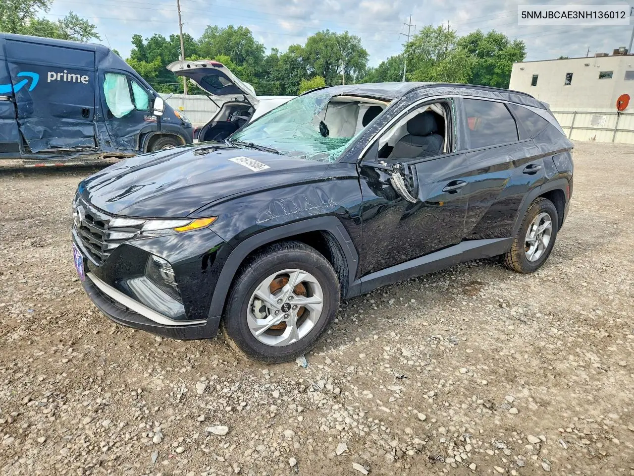 2022 Hyundai Tucson Sel VIN: 5NMJBCAE3NH136012 Lot: 61619806